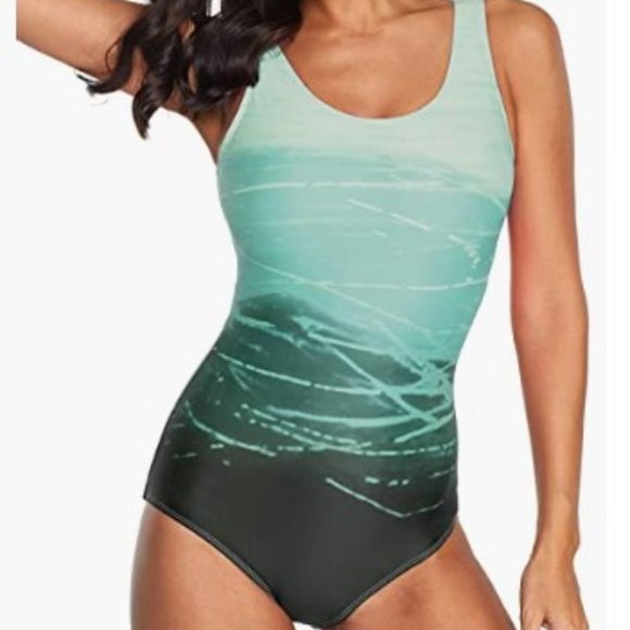 Women's One Piece Athletic Training Swimsuits Swimwear Bathing Suit NEW - Picture 1 of 11